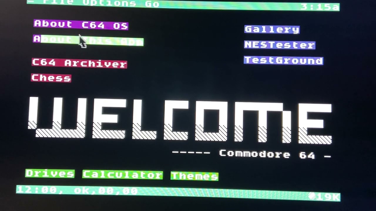 The C64 Maxi runs the C64 OS! A modern OS on a modern C64!