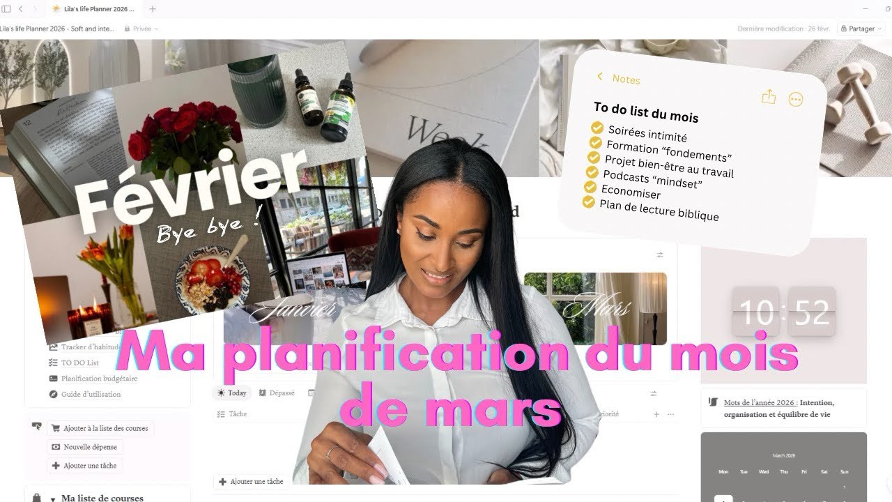 💐🗓️ Je planifie le mois de Mars 2026 sur Notion - Productivité Chrétienne 🙏🏾