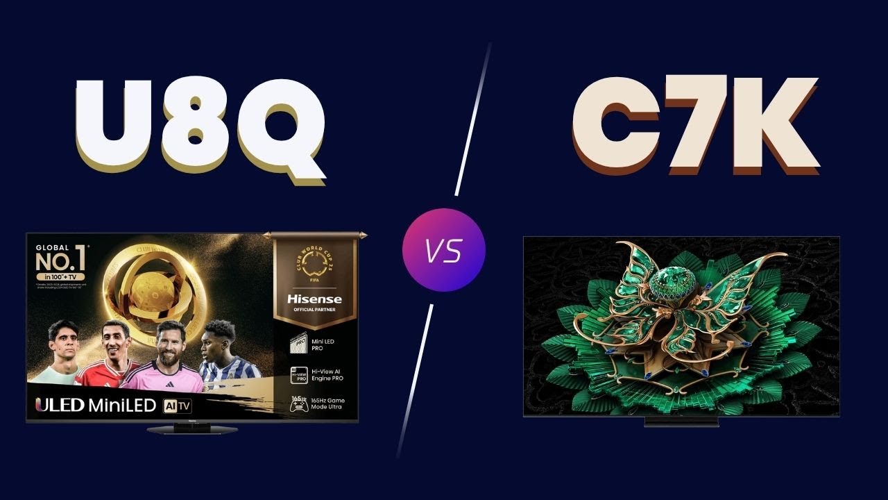 Hisense U8Q vs TCL C7K - Full Comparison! 