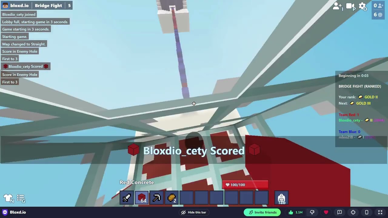 Bloxed.io bridge fight!