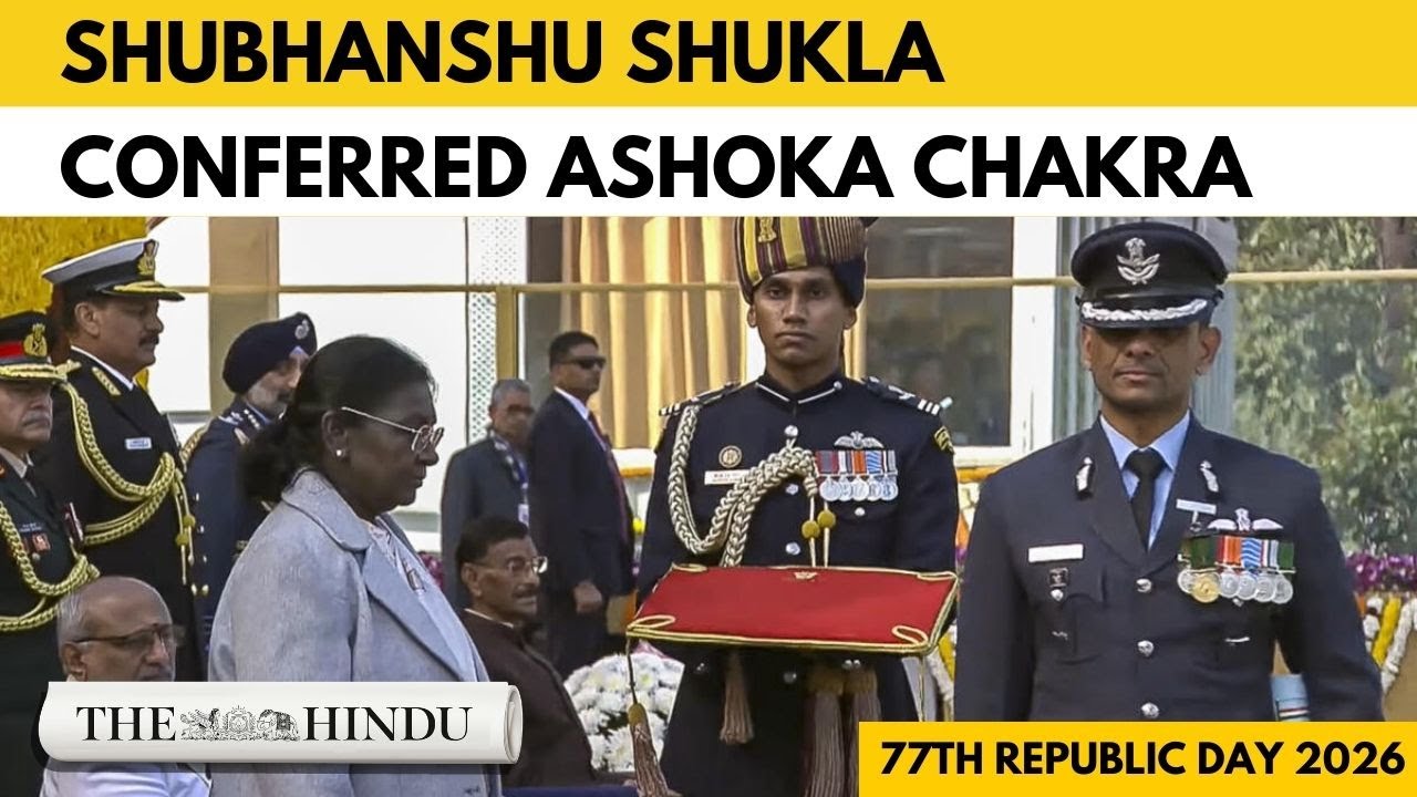 President confers Ashoka Chakra to space hero Shubhanshu Shukla