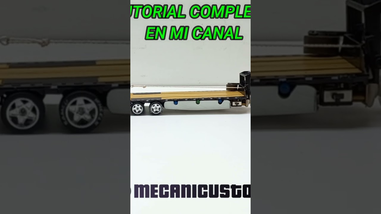 REMOLQUE CUELLO DE GANSO MOTORIZADO #mecanicustom #hotwheels #hotwheelscustom #custom