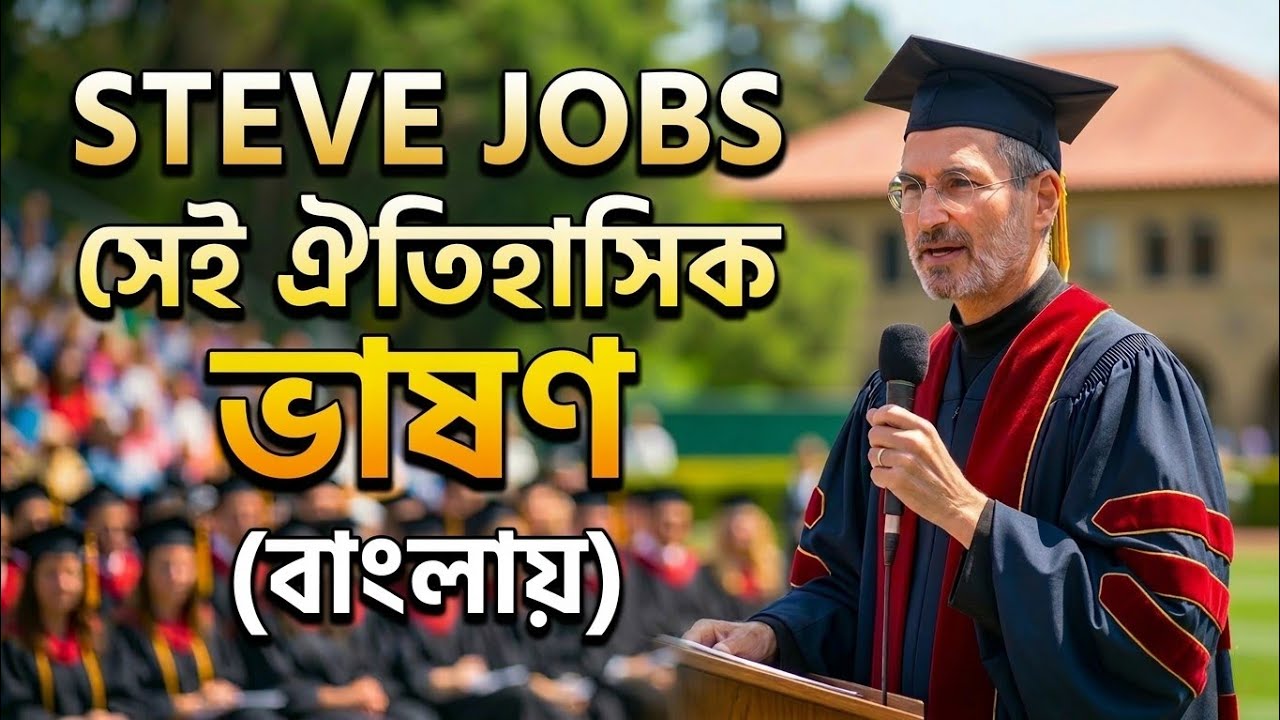 ১০০ বছরেও এই স্পিচটি মানুষ ভুলবে না— স্টিভ জবস স্ট্যান্ডফোর্ড স্পিচ ২০০৫  | Life Motivation Bangla