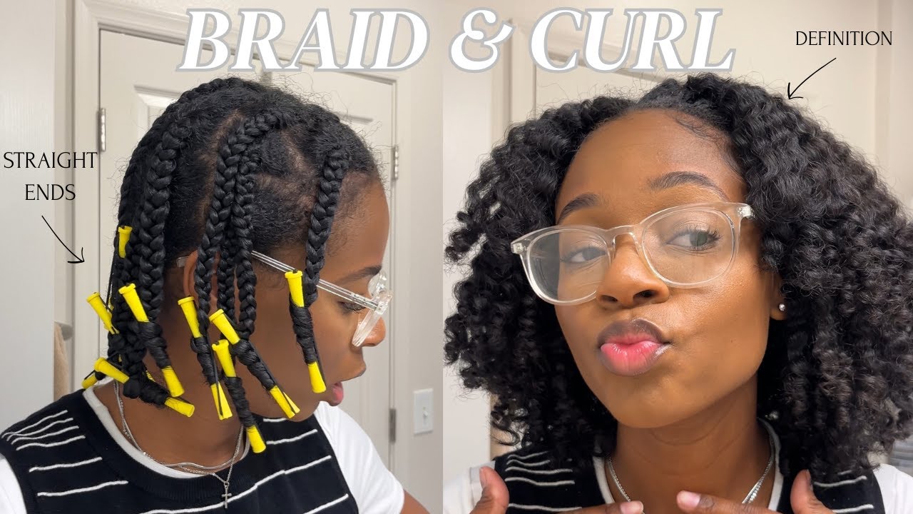 EASY BRAID OUT on NATURAL HAIR |  RETAIN LENGTH WHILE TRANSITIONING