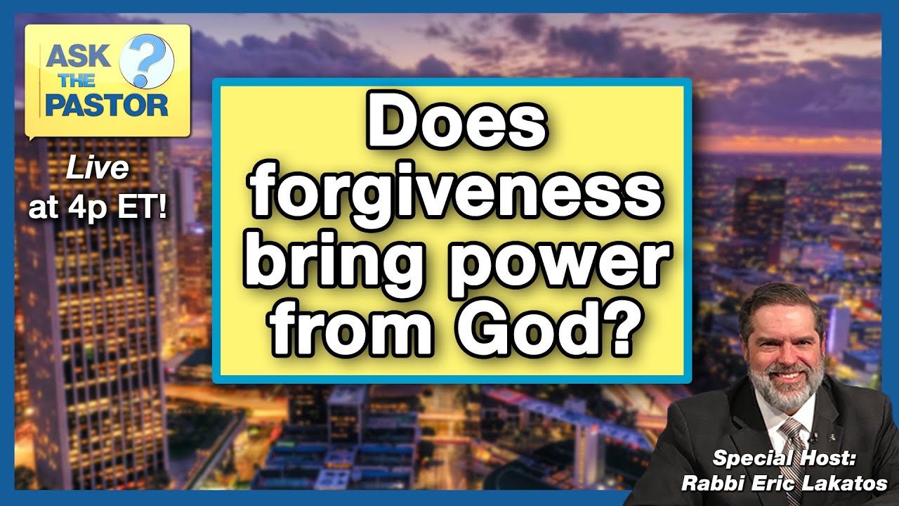 Ask the Pastor LIVE!!! - Does forgiveness bring power from God?