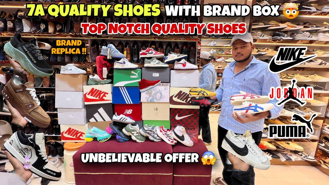 Cheapest 7A Quality Shoes In Mumbai | First Copy Branded Shoes Market | 9A Quality Shoes Shop