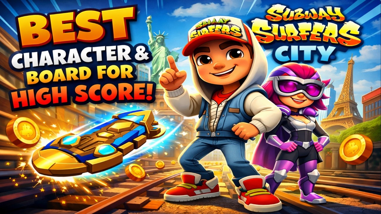 BEST Character & Board For HIGH SCORE in Subway Surfers City
