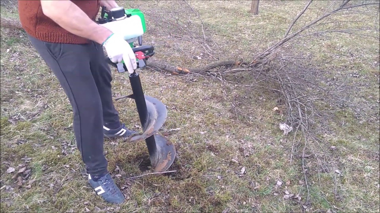 Motoburghiu pentru sapat gropi Progarden GD520-3; Foreza de pamant; Post hole digger