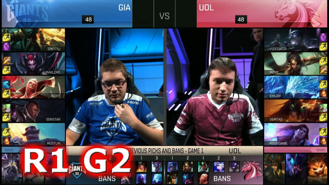 Unicorns of Love (UOL) vs Giants | Game 2 S6 Worlds 2016 EU Regional Qualifiers | GIA vs UOL G2 R1