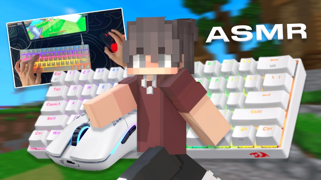 Hive Bedwars MCPE OTG 24 ( HANDCAM & ASMR )