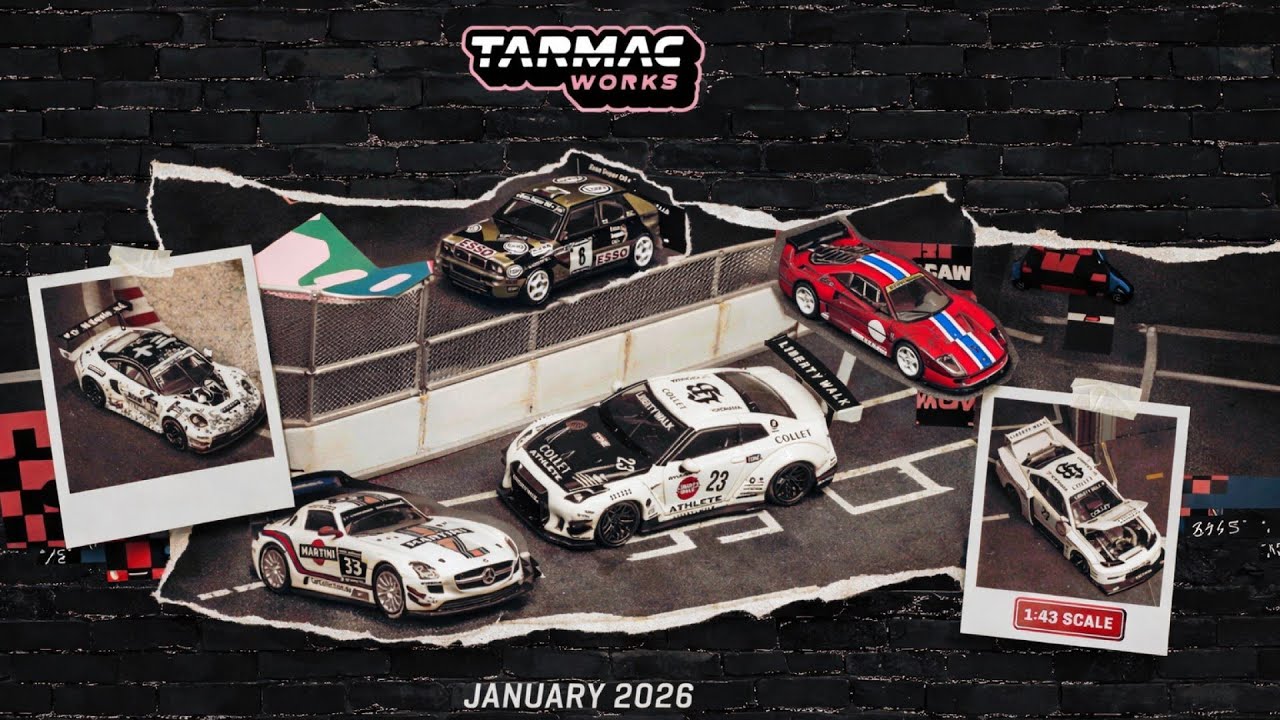 Tarmac Works News | Porsche 911 GT3, Ferrari F40, Nissan R35 & Silvia Liberty Walk, SLS AMG & Lancia