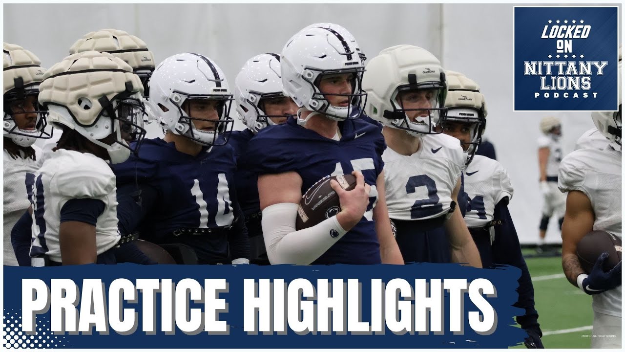 Penn State's wide receivers & corners BATTLE it out... Spring football practice highlights