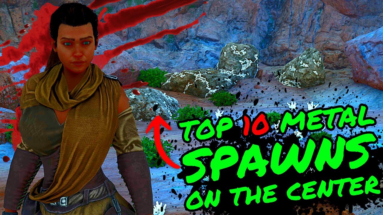 TOP 10 Metal Spawns on THE CENTER in Ark Survival Ascended!!! Including THE BEST METAL LOCATION EVER