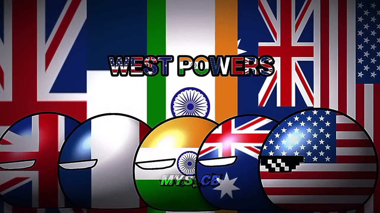 East Powers VS West Powers | Countryball Edits | credit:@clooterr