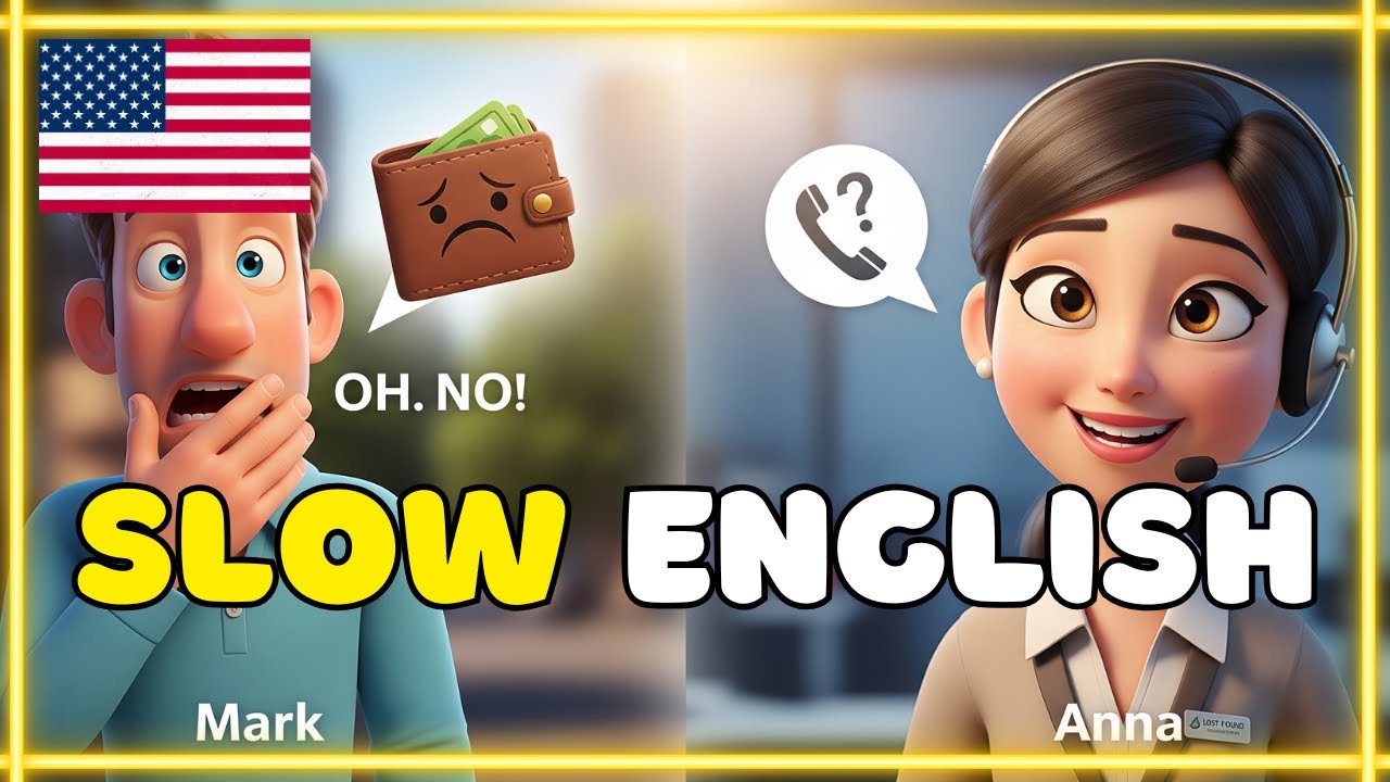 Slow English Conversation For Beginners (A1 & A2) | A Phone Conversation