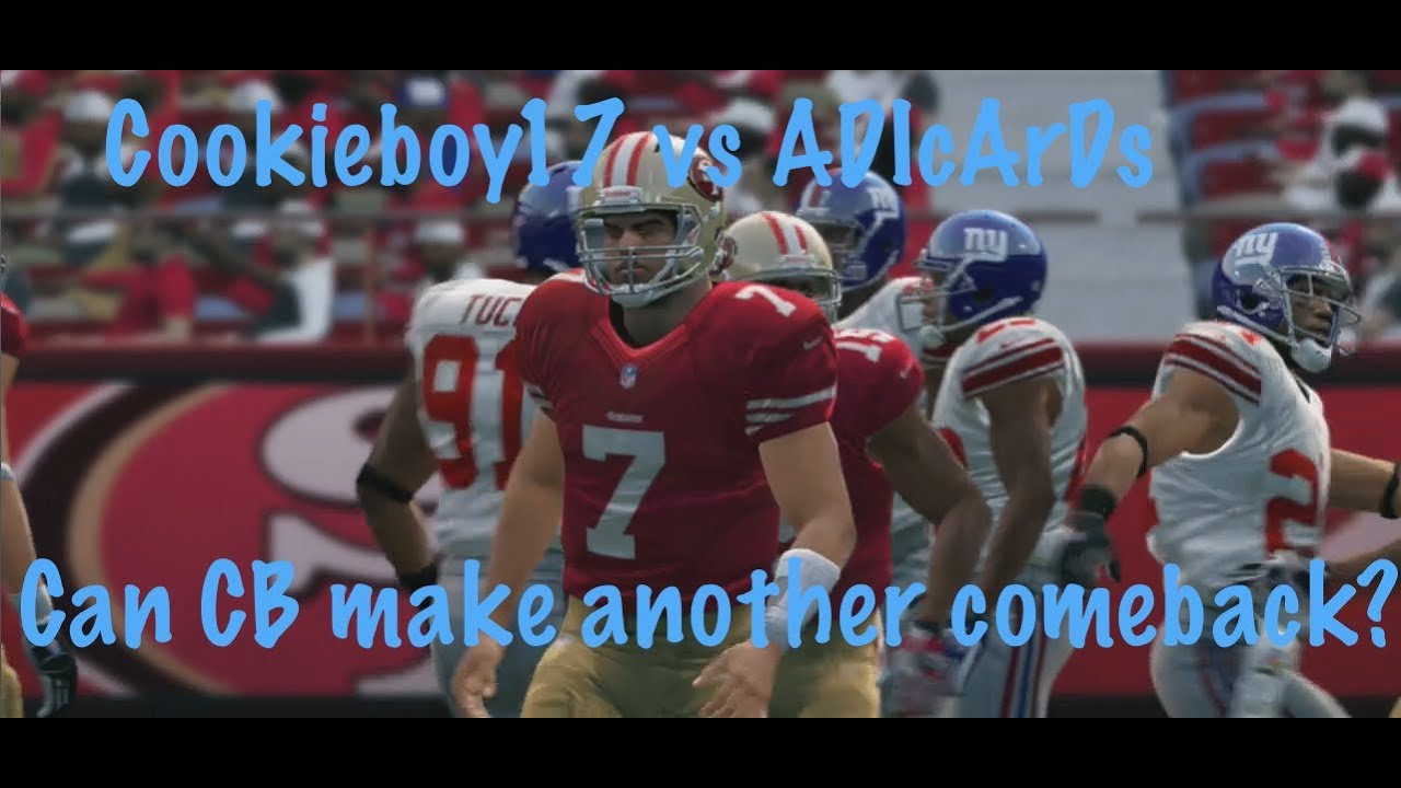Da BOOM is Back! | ADIcArDs vs Cookieboy17 Game 3 - Madden 13 Online Gameplay (Giants vs 49ers)