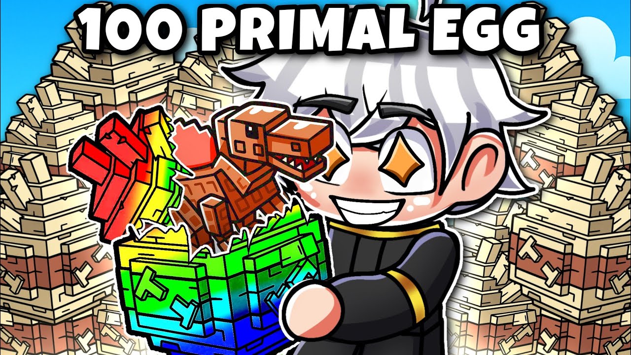 BUKA 100 PRIMAL EGG! Habisin 5 JUTA Demi Spinosaurus di Grow a Garden Roblox