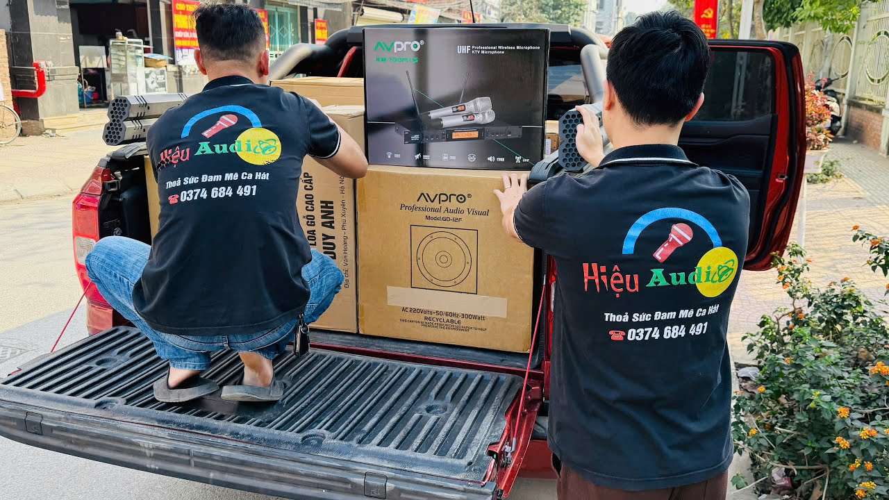 Về Nghệ An giao lắp 2 Bộ Dàn Hát Karaoke LX5 DB và ETC cho 2 Bác Kịp Hát Tết 0374684491
