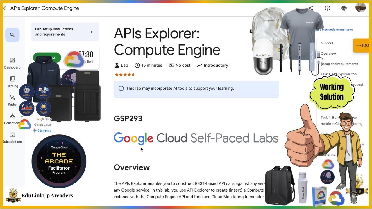 APIs Explorer: Compute Engine | GSP293