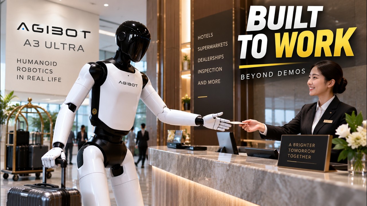 Гуманоидный робот AGIBOT A3 Ultra уже вышел на работу