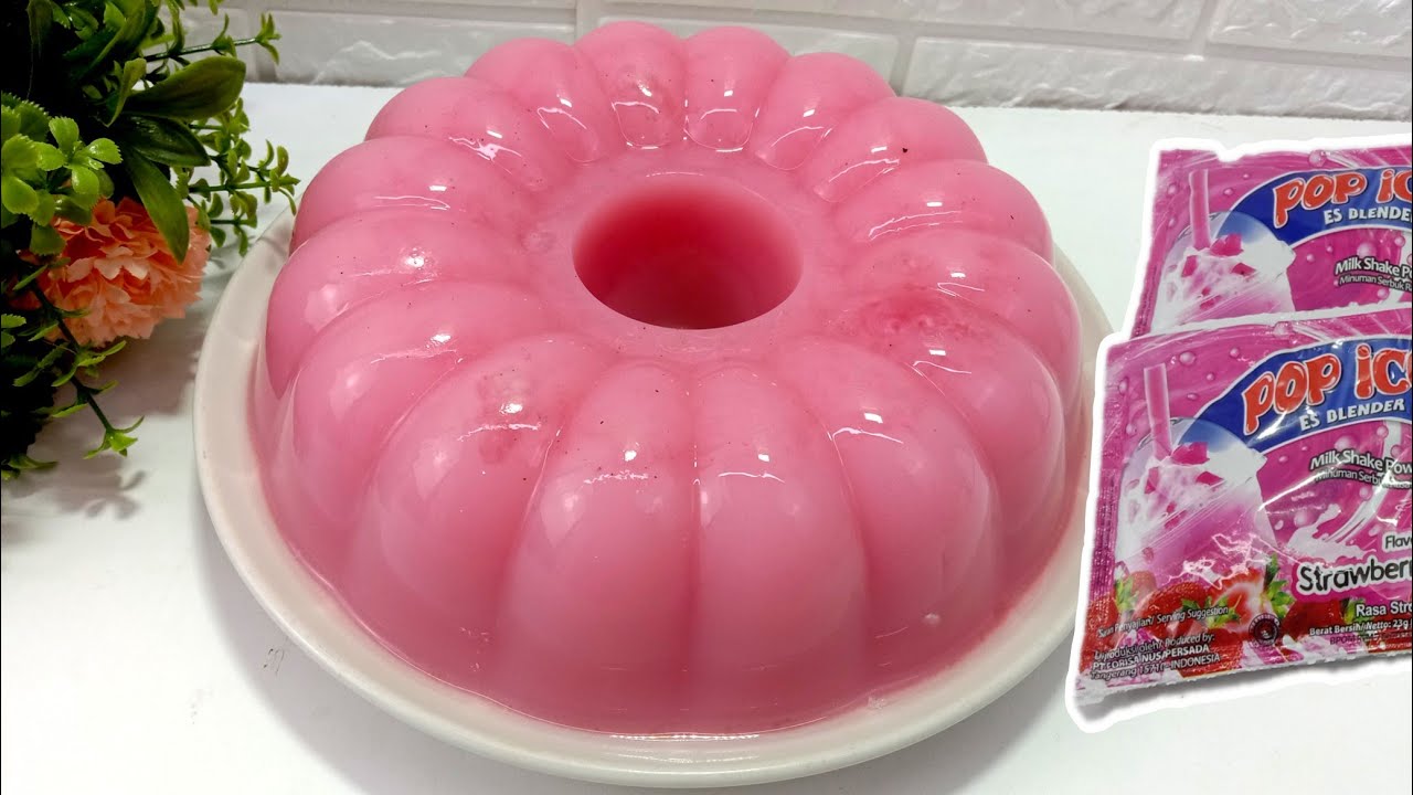 Puding Pop Ice Strawberry Terenak