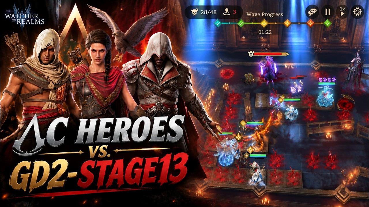 AC Heroes are destroying Gear Dungeon 2 | Watcher of Realms