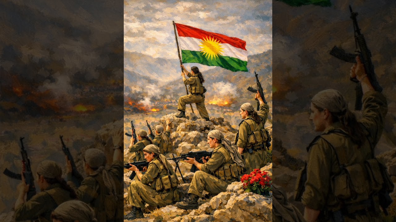 Lêxin birano lêxin, ala sor bilind e Kurdistana azad çiqas xweş û rind e🎶✌️#stranênkurdî #kurdish