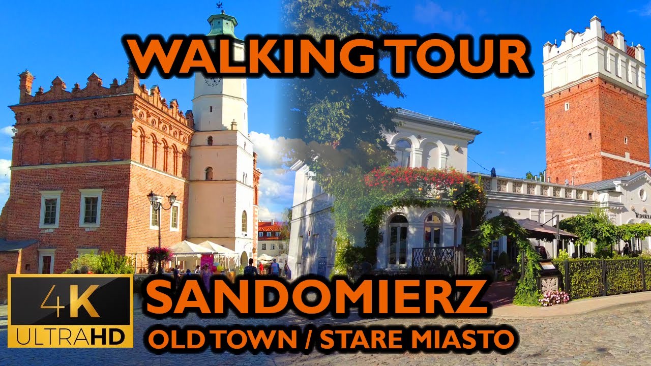 ⁴ᴷ⁶⁰ 🇵🇱 Sandomierz - Poland - Walking Tour (August 2021) [4K]