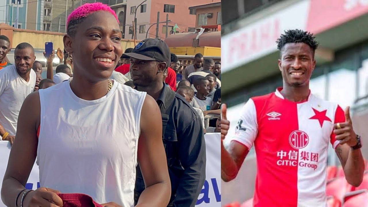 FANS HAIL! MOMENT AGBA BALLER ASISAT OSHOALA MELT HEART WITH THEM LIVE AT ALL STAR FOOTBALL MATCH