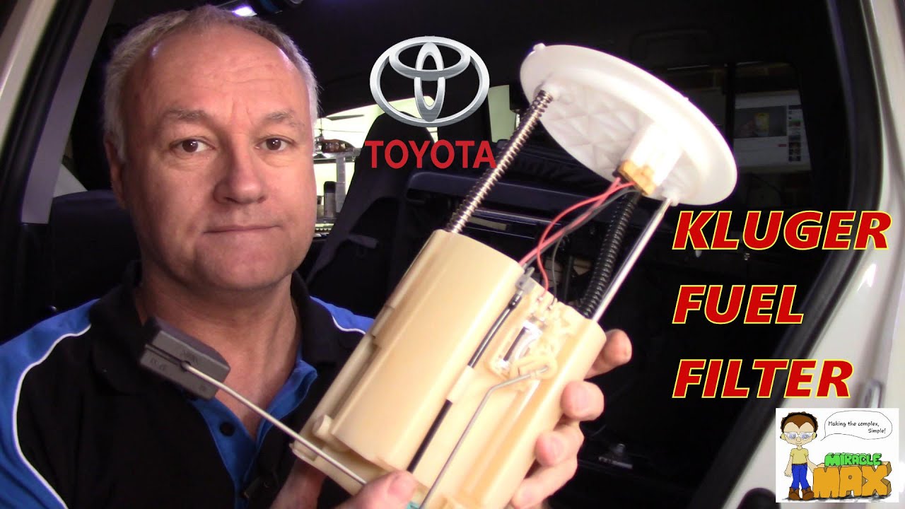 Замена топливного фильтра Toyota Kluger