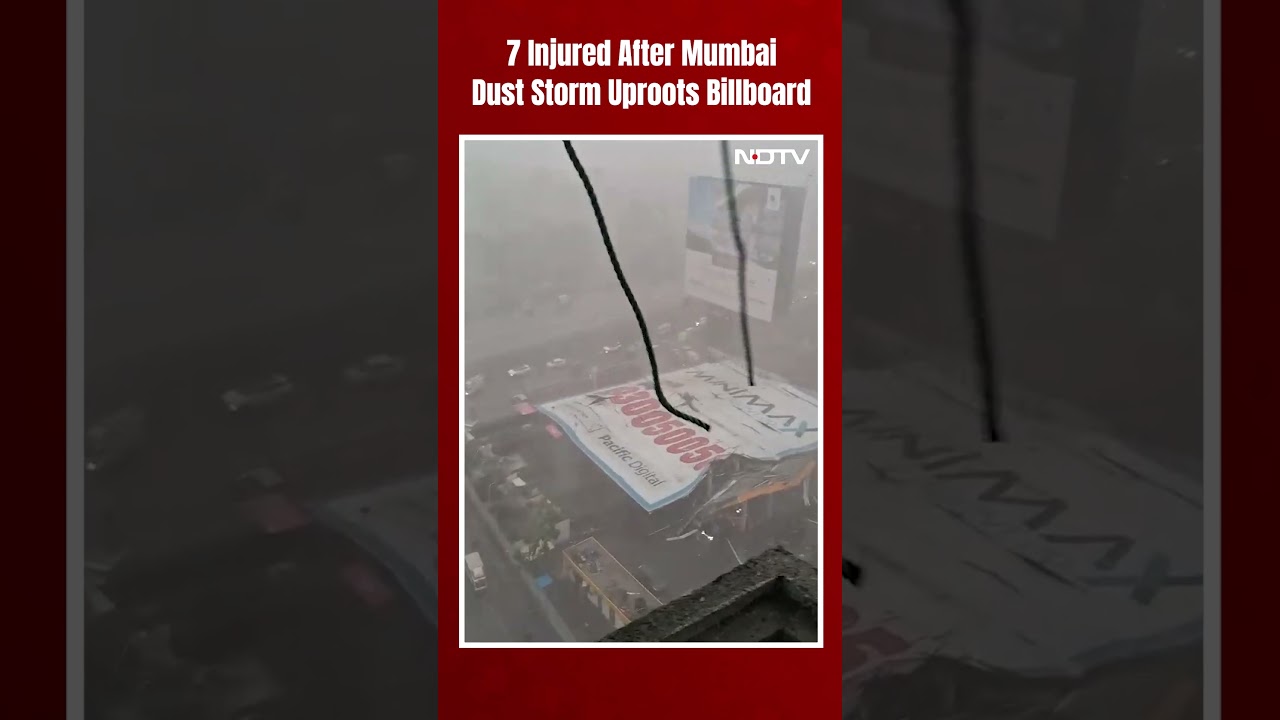 Mumbai Storm | Massive Billboard Falls In Mumbai Dust Storm, Some Feared Trapped