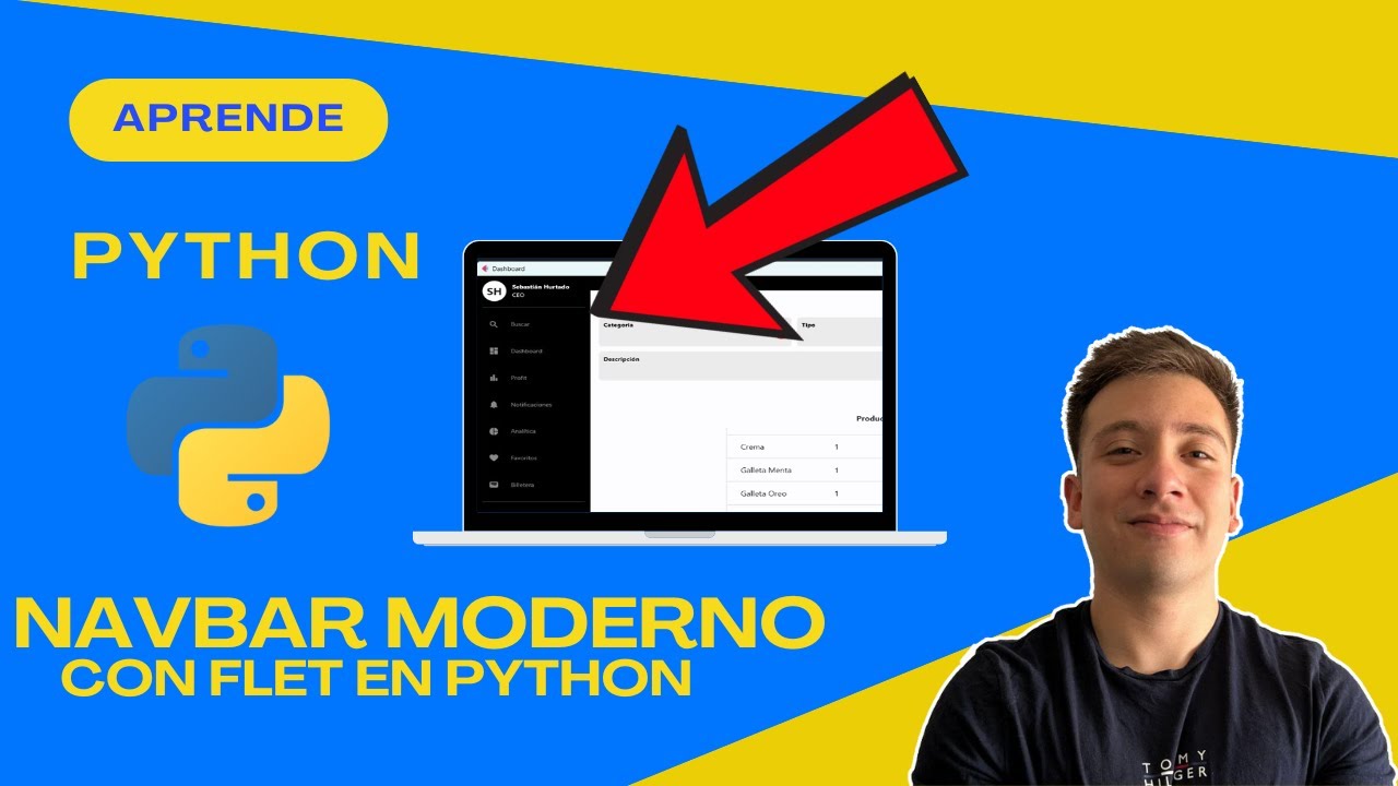 🔥 Crea un Navbar MODERNO en Python con Flet y Flutter 🚀 (Fácil y Rápido)