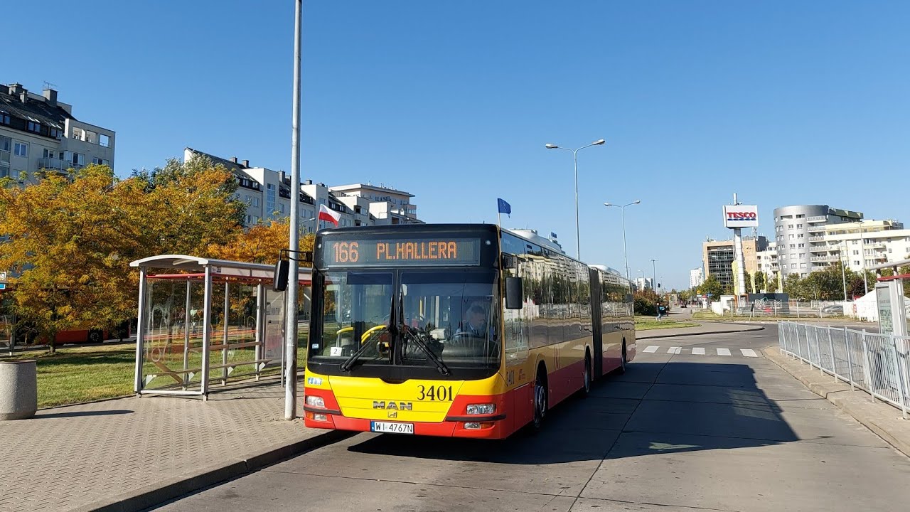 MAN NG363 Lion's City G #3401 [🚍166] MZA Warszawa