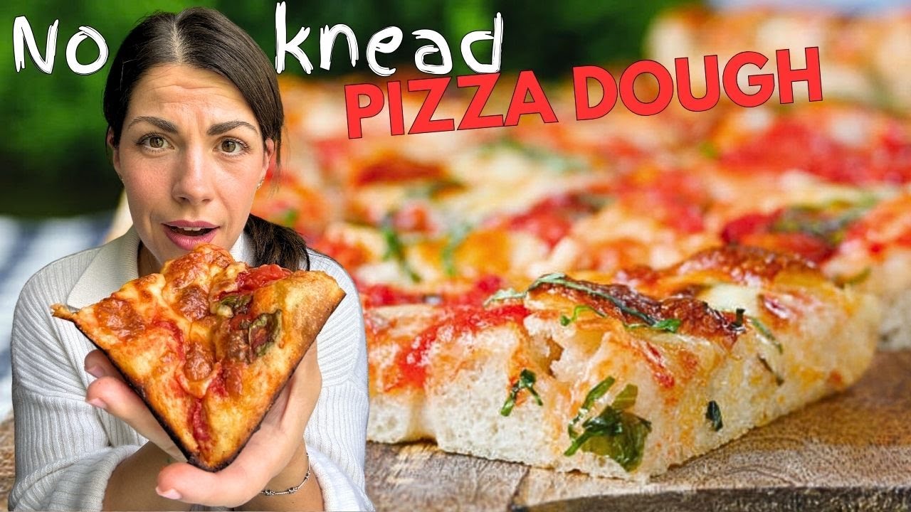 QUICK AND DELICIOUS NO KNEAD PIZZA DOUGH! an Italian in my Kitchen