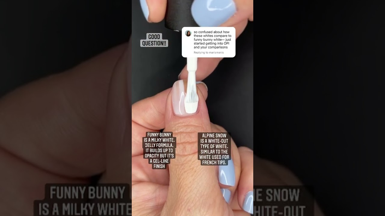 Funny Bunny vs. Alpine Snow #opi #shorts