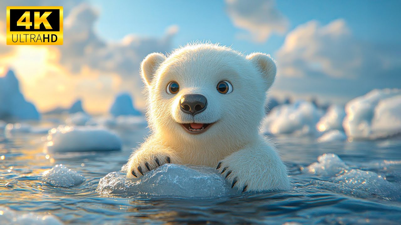 Baby Animals - A Cinematic Safari | 4K HDR 120fps | Colorful Nature in Dolby Vision, Relaxing Music