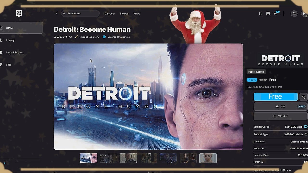 Free AAA Game Alert 🚨 | How to Get Detroit: Become Human Free Officially!😱 (Full Tutorial) -GW HYAN