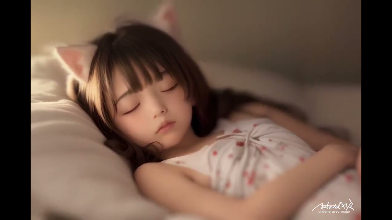 AI Sleeping Girl / AI Art. Vlog