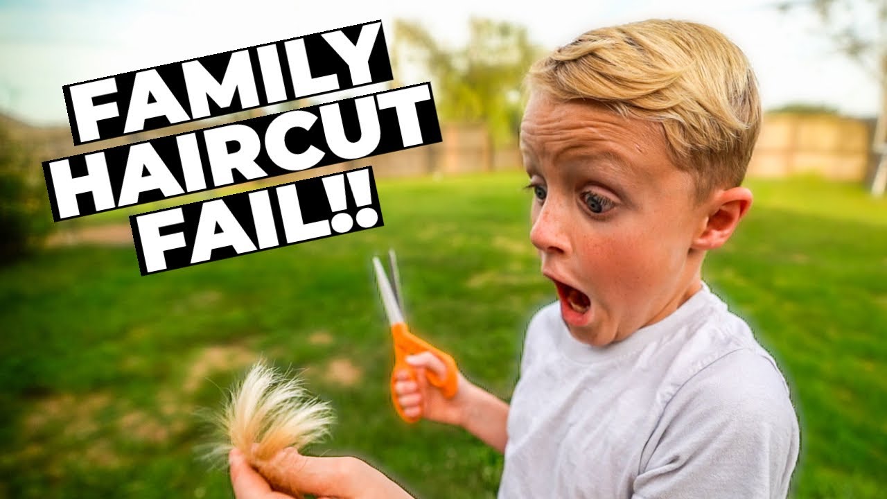 FAMILY HAIRCUT GONE WRONG | Kids School Hair Cuts | HE CUT HIS OWN HAIR!!! ✂️