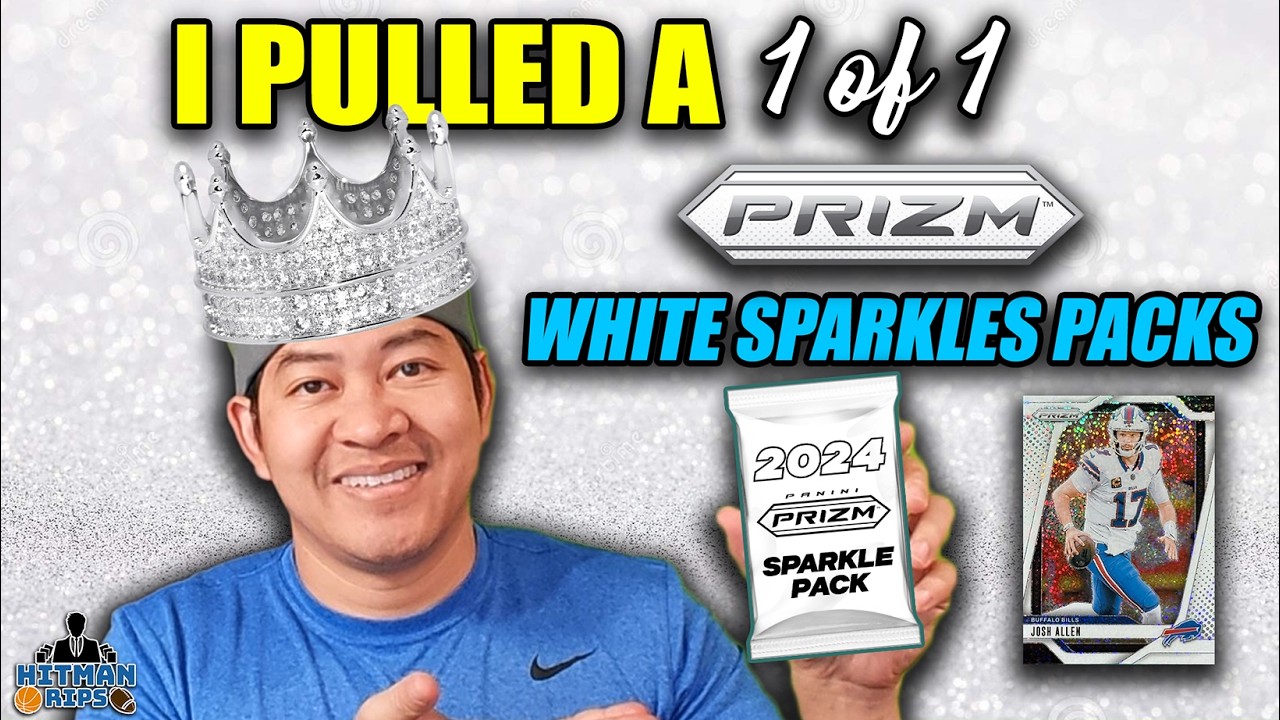 WE PULLED A 1 of 1... 2024 Prizm Football White Sparkle Packs - $1,500 per Pack