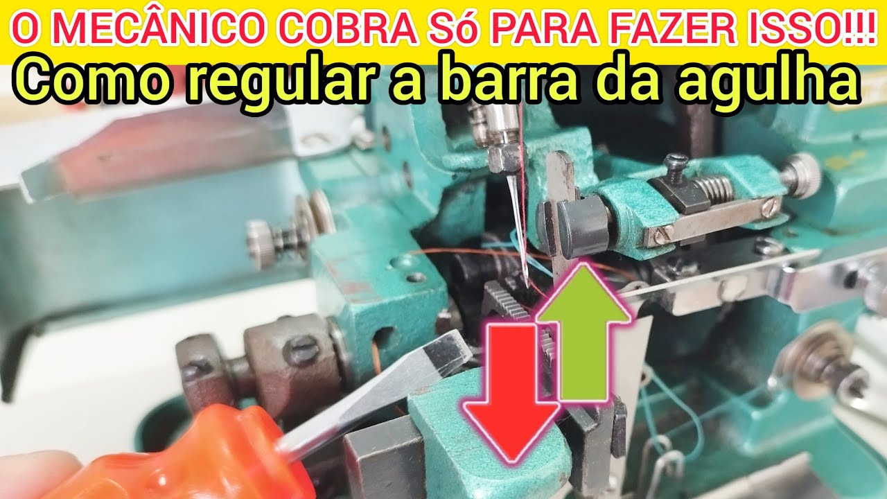 COMO REGULAR A OVERLOCK CHINESINHA ▶️ A POSIÇÃO CERTA DA AGULHA NO LOOP