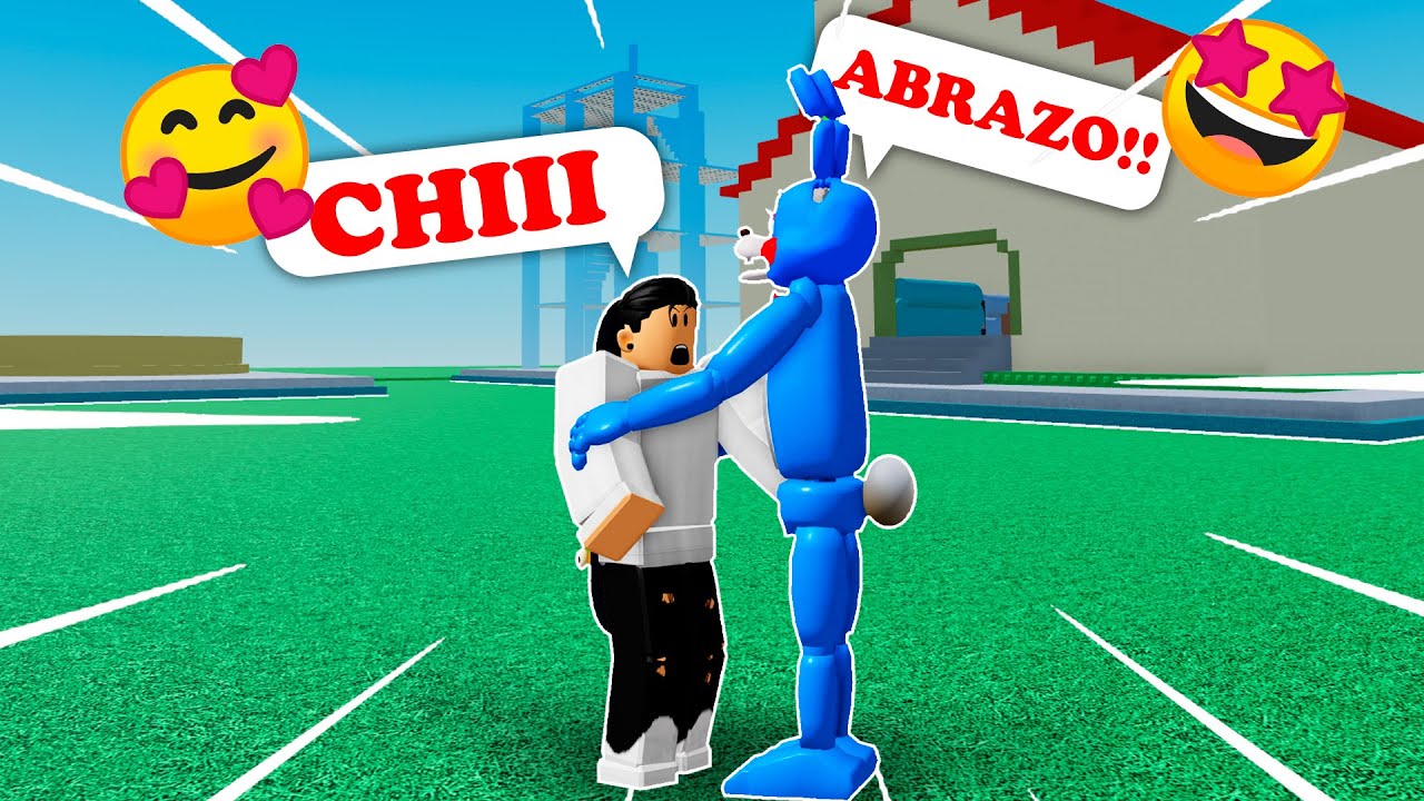 ABRAZANDO a GENTE en ROBLOX VR🥺
