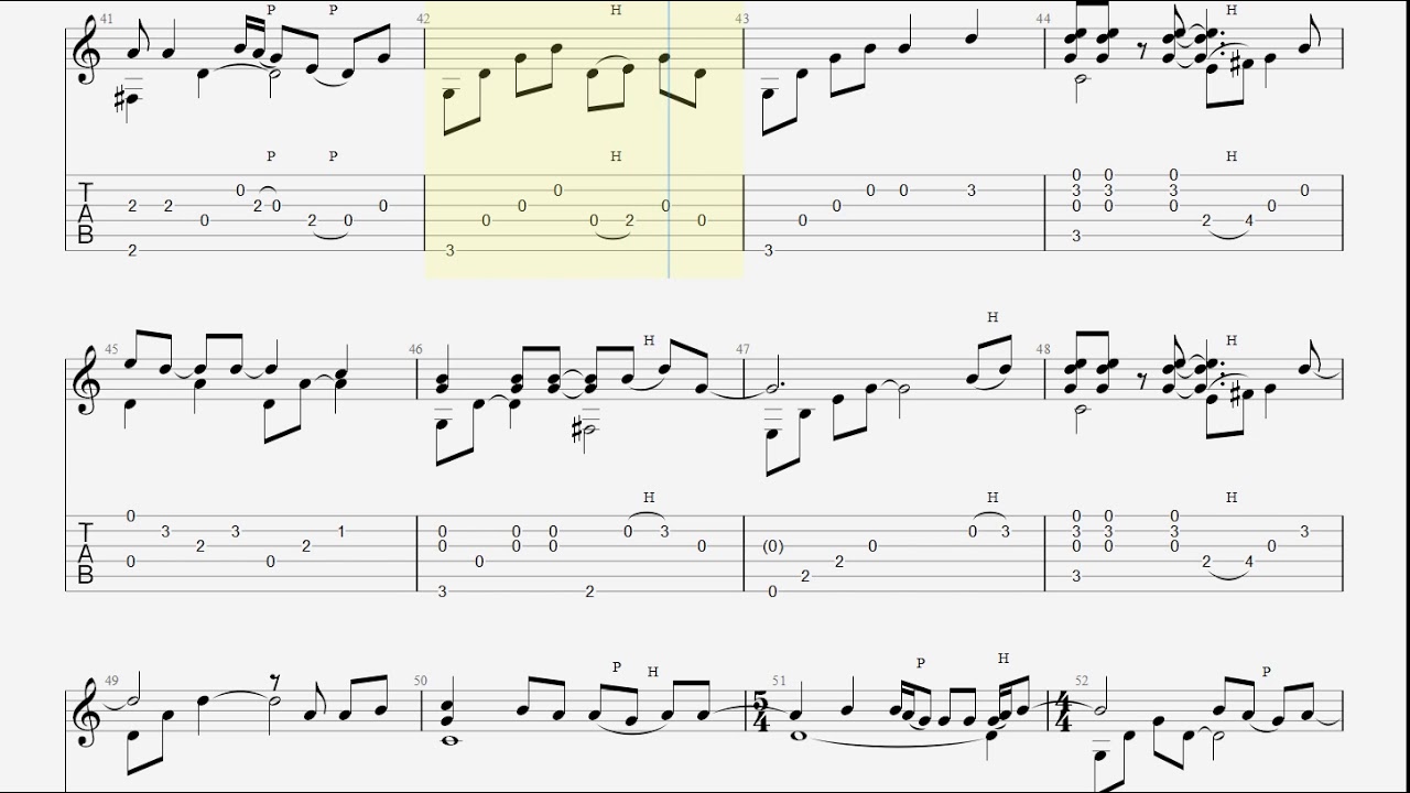Wonderful Tonight - Eric Clapton - Fingerstyle Guitar TAB
