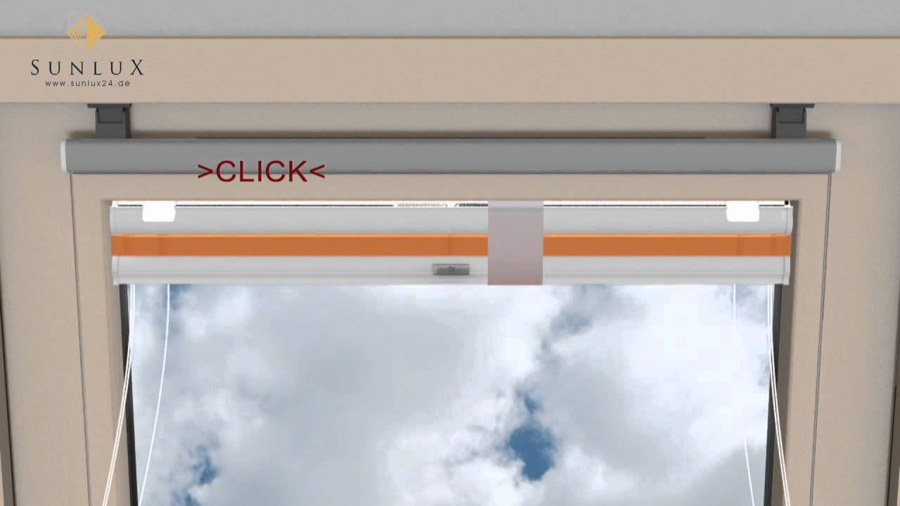 [Animation] Plissee Dachfenster - Modell DF 10 30