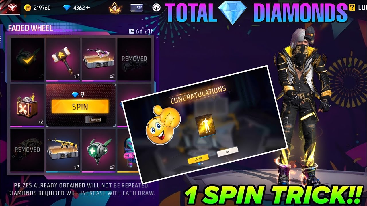 Carnival Funk Emote Faded Wheel 1 Spin Trick New 22 Nov. Emote Kitne Diamond Me Nikalega FF