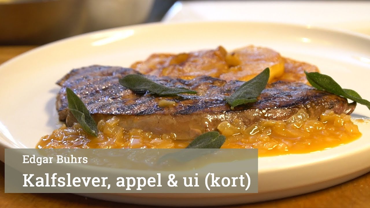 Kalfslever met appel en ui (korte versie)