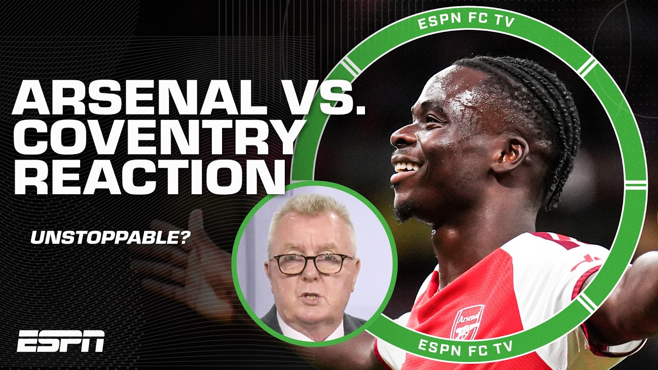 &lsquo;Arsenal are CLEAR TITLE FAVORITES&rsquo; 🔥 REACTION to 3-0 win vs. Coventry | ESPN FC