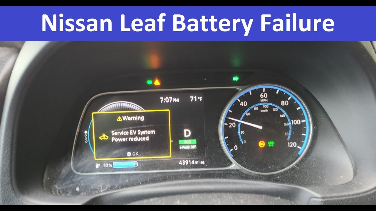 Неисправность аккумулятора Nissan Leaf, часть 1 — Leaf S Plus 2020 года выпуска, поколение 2.