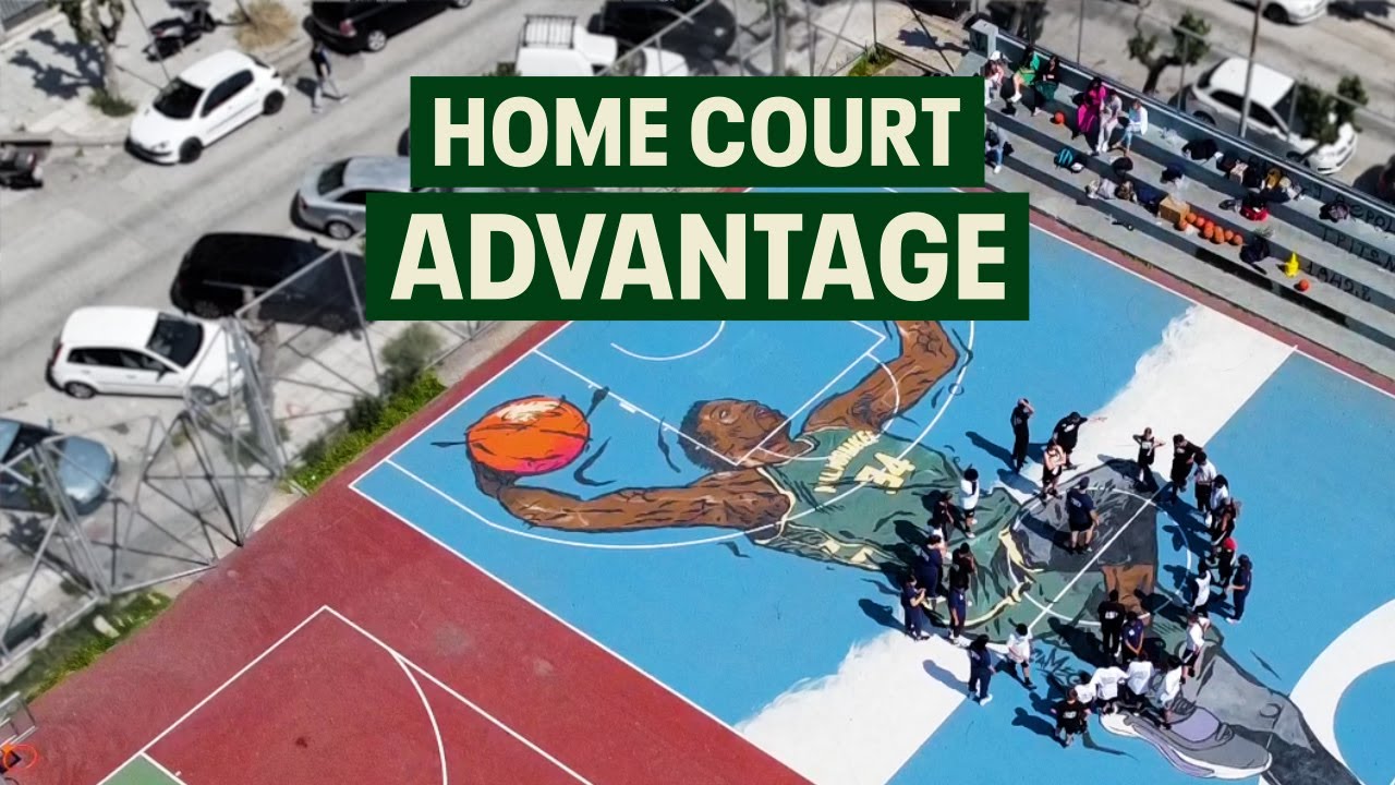 Giannis Antetokounmpo & family inspire kids in Greece