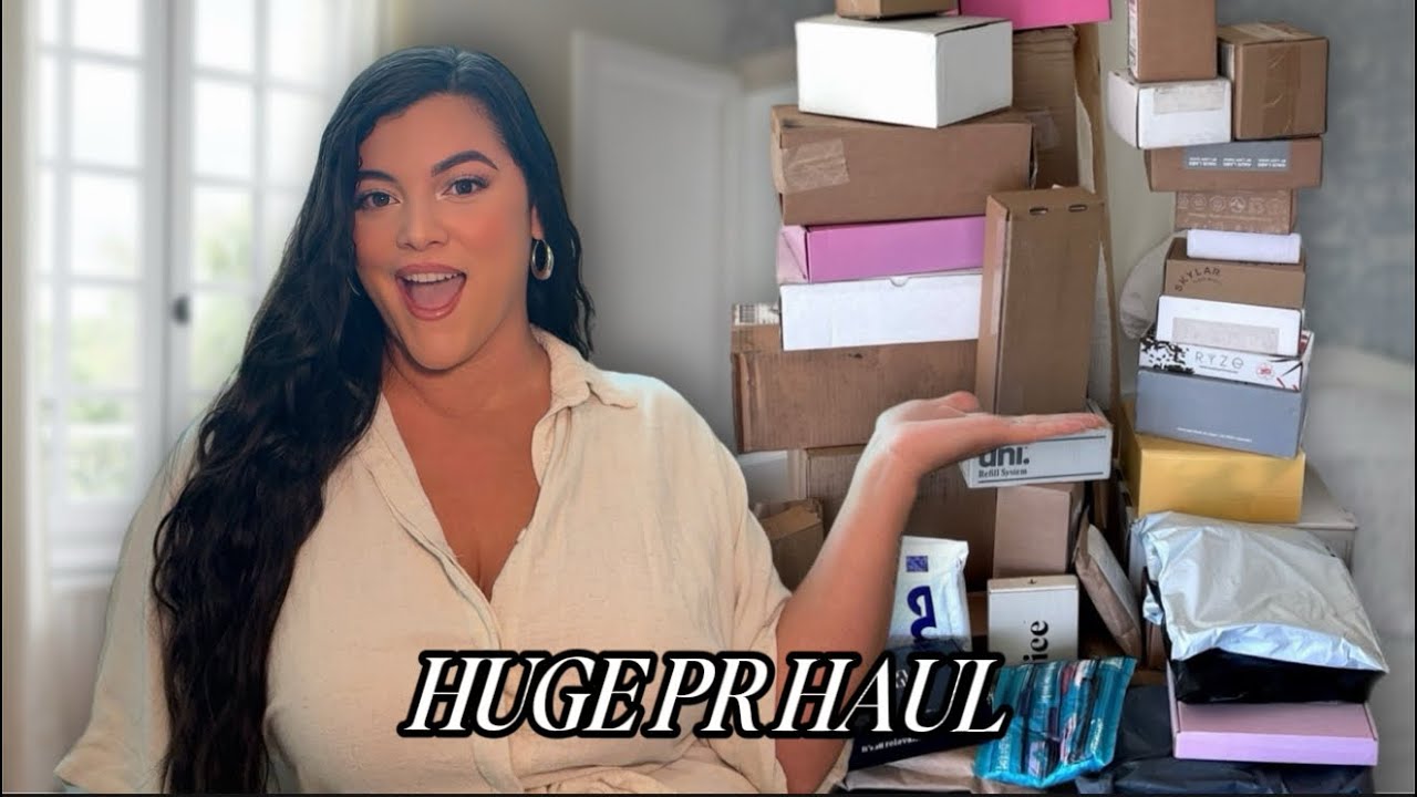 HUGE PR HAUL + UNBOXING | Makeup, Skincare, & Fragrance 